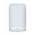 Стакан для зубных щеток7,7x11,3см DE'NASTIA STABLE W белый пластик/акрил 000000000001224734
