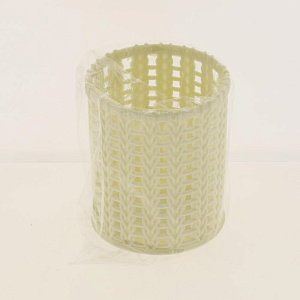 Стакан для хранения 12х9,5см ПОСУДА ЦЕНТР бежевый 000000000001177258