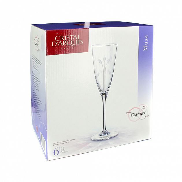 Набор фужеров для шампанского Muse Cristal D'arques, 170мл, 6 шт. 000000000001120131