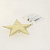 Новогоднее подвесное украшение Блестящая золотистая звезда из полиуретана 10,5x1,5x10,5см 81434 000000000001201829