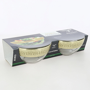 Набор салатников 2шт 16см ПРОМСИЗ Барокко стекло 000000000001190657