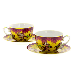 Чайная пара 250мл ОБЕЗЬЯНЫ 86-2139 1+1 000000000001138947