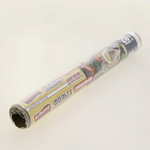 Фольга 0,29х20м 1шт Avikomp универсальная 9мкм в термоупаковке алюминиевая 000000000001205736