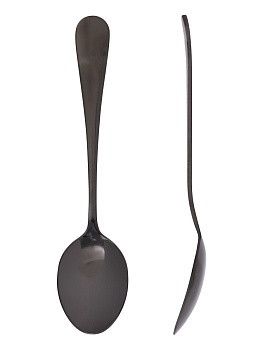 Набор чайныx ложек 2шт LUCKY Loft черный нержавеющая сталь 000000000001212649