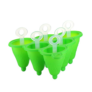 Форма для изготовления мороженого Фигурная Marmiton, зеленый, силикон 000000000001125343