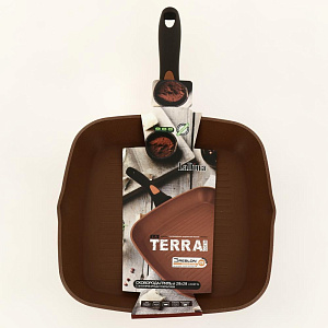 Сковорода Гриль 28см LADINA REGULAR Terracotta антипригарное покрытие алюминий 000000000001204292