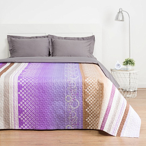 Покрывало евро Экономь и Я "Круги" 200х210см, 100% полиэстер, пл.180г/м2 4729461 000000000001200167