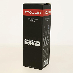 Термокружка 500мл MOULIN VILLA Stormtrooper черный нержавеющая сталь 000000000001195833