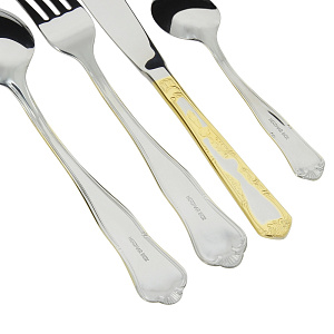 Набор столовых приборов Samba-2 Herdmar, полированный с декором, 24 предмета 000000000001086021