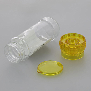 Мельница для специй 100мл LARANGE с желтой крышой стекло механизм из высококачественного пластика 000000000001194362