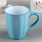 Кружка 360мл ДОЛЯНА Маршмэллоу голубой керамика
