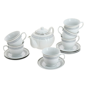 Чайный набор Серебро Olaff, 13 предметов 000000000001170011