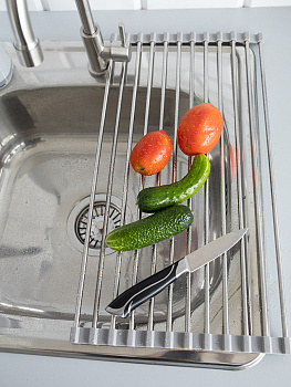 Сушилка кухонная 47x23см LUCKY серый нержавеющая сталь 000000000001214204