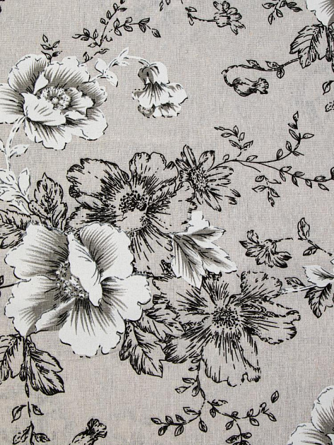 Скатерть 140х200см LUCKY Серые Маки полиэстер/хлопок 000000000001228306