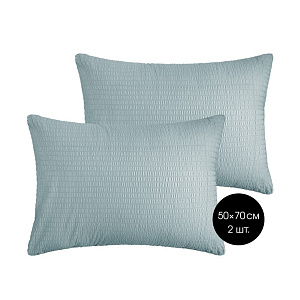 Наволочки 2шт 50x70см DE'NASTIA мятный бязь жатый xлопок-100% 000000000001215176