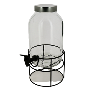 Банка для напитков 5л RENGA с краном и подставкой стекло 000000000001203281