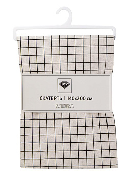 Скатерть 140х200см LUCKY Клетка полиэстер/хлопок 000000000001228303