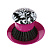 Щетка для посуды на подставке Rococco pink Vigar 000000000001123136