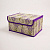 Коробка для хранения вещей 25x19x13см РУТАУПАК ЛАВАНДА с откидной крышкой ткань 000000000001211961