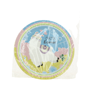 Набор бумажных тарелок 6шт D180мм Лама 000000000001207149