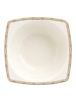 Салатник 14см/300мл DE'NASTIA MARE белый с золотистой каймой фарфор 000000000001218840