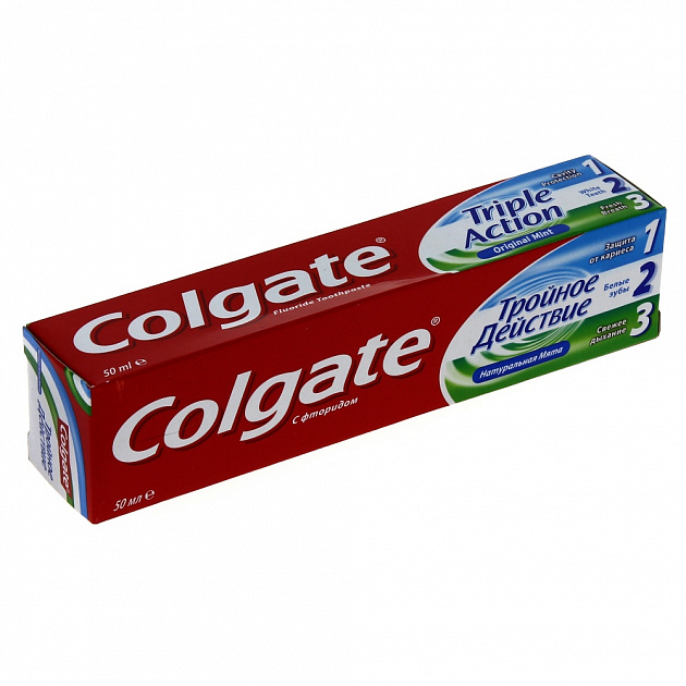 Зубная паста Тройное действие Colgate, 50мл 000000000001028696