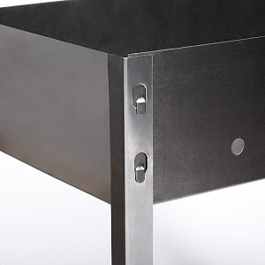 Мангал 500х300х430мм толщина 0,5мм глубина 120мм без шампуров в коробке сталь 000000000001211097