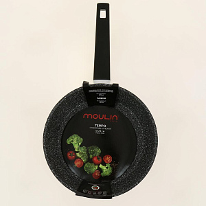 Сковорода Tempo глубокая с антипригарным покрытием индукция 24 см TP-24-DI 000000000001192754