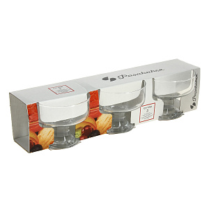 ICE CREAM Набор креманок 3шт 11х8,9см 310мл PASABAHCE стекло 000000000001141840