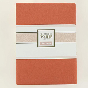 Простыня на резинке 90х200см ОТК ПРОИЗВОДСТВО трикотажная кулирка 120гр 100% хлопок микс/90х200 000000000001205993