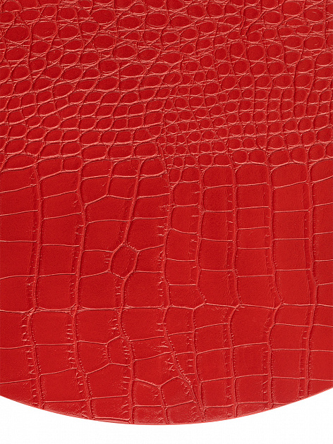 Салфетка сервировочная D36cm DE'NASTIA Крокодил красный искусственная кожа ПВХ 000000000001214089