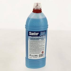 Средство для мытья полов 1000мл SANFOR УЛЬТРА БЛЕСК универсальное Прохлада водопада 18990 000000000001204801