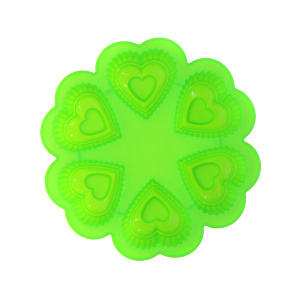 Форма для выпечки Сердце Marmiton, зеленый, силикон 000000000001125386