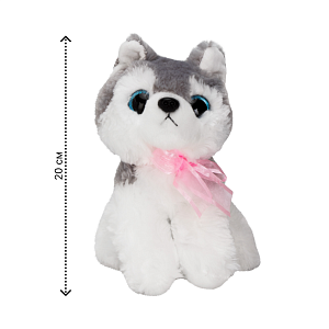 Игрушка мягкая 22±2см собака хаски полиэстер 000000000001224829