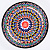 Блюдо (ляган) 25см RISHTON KULOLCHILIC рисунок мехроб синий Риштанская керамика UZ003/UZ016 000000000001206034