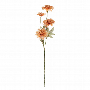 Цветок искусственный Георгин 53см персиковый 000000000001218325