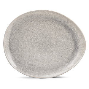 Тарелка обеденная 29см Агат серый глазурованная керамика 000000000001217658