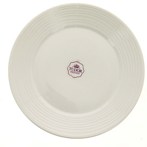 Тарелка обеденная 26см TUDOR ENGLAND Royal Circle белый фарфор 000000000001189643