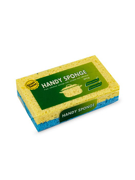 Губка для мытья посуды 11х6,5х1см в ассортименте вискоза 000000000001229814