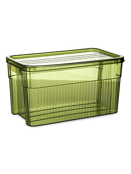 Органайзер для хранения мелочей 28х14см с крышкой в ассортименте полипропилен 000000000001227849