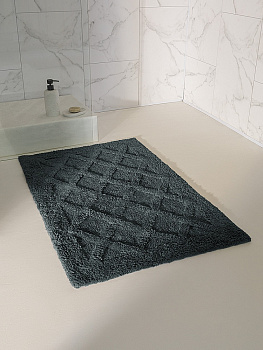 Коврик универсальный 60x100см DE'NASTIA Крафт синий хлопок 000000000001220585