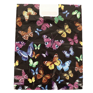 ПАКЕТ 38х47/60мкм Вырубная Усиленная Ручка ПВД Бабочки (25/1000) 000000000001201016