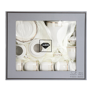 Сервиз чайный 15 предметов Stephanie с перламутром золото фарфор 000000000001219794