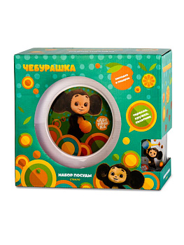 Набор детской посуды 3 предмета ND PLAY Чебурашка стекло 000000000001217875