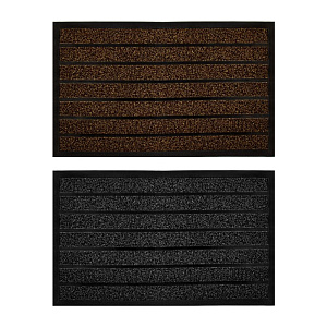 Коврик придверный 75х45см LUCKY полоска в ассортименте ПВХ/полиэстер 000000000001223744