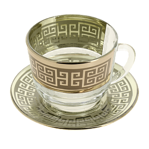Набор чайный 12 предметов ПРОМСИЗ Люкс (кружка-6шт + блюдце-6шт) стекло 000000000001207844