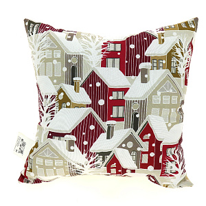 Подушка Новый год  43*43см №7,100%пэ 000000000001180624