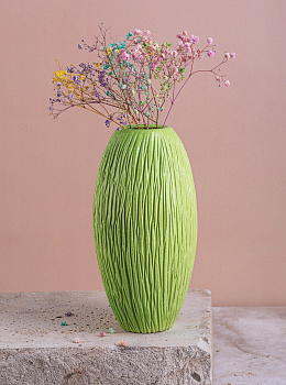 Ваза Европа малая салатовая 20 см ввр-24456 000000000001192001