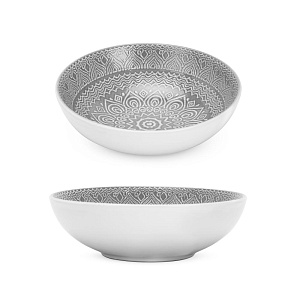 Набор столовой посуды 16 предметов (обеденная 27см-4шт/десертная 20см-4шт/суповая 19см-4шт/кружка 355мл-4шт) керамика BSCJ4621 000000000001224276