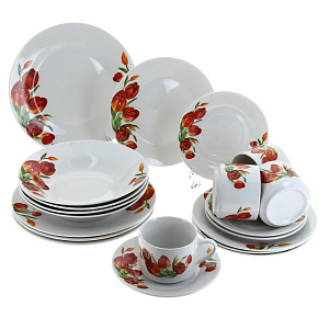 Столовый набор Тюльпаны Fora, 20 предметов 000000000001119250